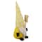 Northlight; 10" Yellow Gingham Hat Springtime Gnome with Chalk Board; Category:Spring Tabletop Decor; Image:5